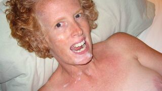 Curly ginger blowjob